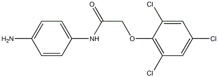 N-(4-aminophenyl)-2-(2,4,6-trichlorophenoxy)acetamide Struktur