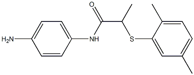 N-(4-aminophenyl)-2-[(2,5-dimethylphenyl)sulfanyl]propanamide|