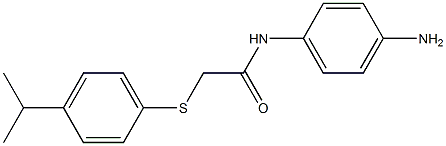 N-(4-aminophenyl)-2-{[4-(propan-2-yl)phenyl]sulfanyl}acetamide