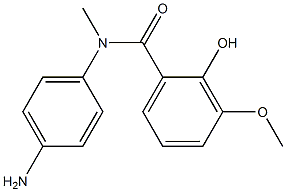 N-(4-aminophenyl)-2-hydroxy-3-methoxy-N-methylbenzamide 结构式