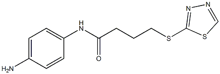 N-(4-aminophenyl)-4-(1,3,4-thiadiazol-2-ylsulfanyl)butanamide Struktur