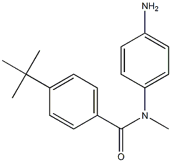 N-(4-aminophenyl)-4-tert-butyl-N-methylbenzamide Struktur