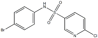 N-(4-bromophenyl)-6-chloropyridine-3-sulfonamide Structure