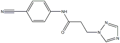  N-(4-cyanophenyl)-3-(1H-1,2,4-triazol-1-yl)propanamide