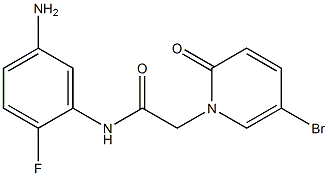 N-(5-amino-2-fluorophenyl)-2-(5-bromo-2-oxo-1,2-dihydropyridin-1-yl)acetamide