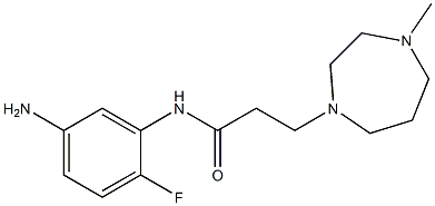 N-(5-amino-2-fluorophenyl)-3-(4-methyl-1,4-diazepan-1-yl)propanamide 结构式