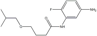 N-(5-amino-2-fluorophenyl)-4-(2-methylpropoxy)butanamide 结构式