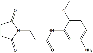 N-(5-amino-2-methoxyphenyl)-3-(2,5-dioxopyrrolidin-1-yl)propanamide Struktur