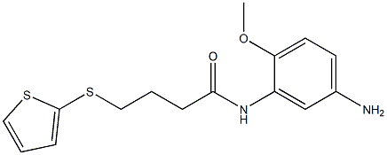 N-(5-amino-2-methoxyphenyl)-4-(thiophen-2-ylsulfanyl)butanamide Struktur