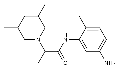 N-(5-amino-2-methylphenyl)-2-(3,5-dimethylpiperidin-1-yl)propanamide