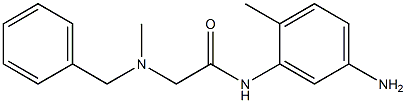 N-(5-amino-2-methylphenyl)-2-[benzyl(methyl)amino]acetamide Struktur