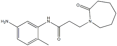 N-(5-amino-2-methylphenyl)-3-(2-oxoazepan-1-yl)propanamide 结构式