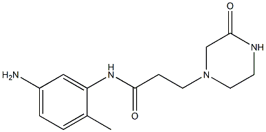 N-(5-amino-2-methylphenyl)-3-(3-oxopiperazin-1-yl)propanamide Structure
