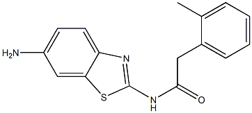 N-(6-amino-1,3-benzothiazol-2-yl)-2-(2-methylphenyl)acetamide Struktur
