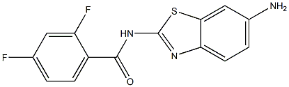 N-(6-amino-1,3-benzothiazol-2-yl)-2,4-difluorobenzamide Struktur