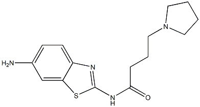 N-(6-amino-1,3-benzothiazol-2-yl)-4-(pyrrolidin-1-yl)butanamide