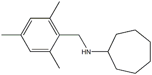 N-[(2,4,6-trimethylphenyl)methyl]cycloheptanamine Structure