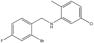 N-[(2-bromo-4-fluorophenyl)methyl]-5-chloro-2-methylaniline Structure
