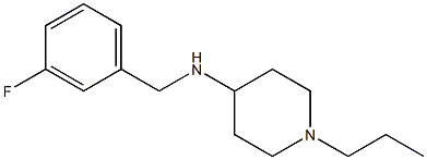 N-[(3-fluorophenyl)methyl]-1-propylpiperidin-4-amine Structure