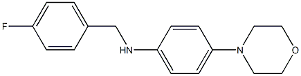 N-[(4-fluorophenyl)methyl]-4-(morpholin-4-yl)aniline Structure
