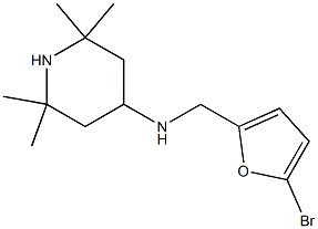 N-[(5-bromofuran-2-yl)methyl]-2,2,6,6-tetramethylpiperidin-4-amine Structure