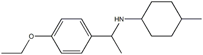 N-[1-(4-ethoxyphenyl)ethyl]-4-methylcyclohexan-1-amine,,结构式