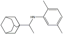 N-[1-(adamantan-1-yl)ethyl]-2,5-dimethylaniline Struktur