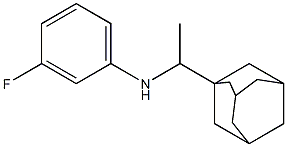 N-[1-(adamantan-1-yl)ethyl]-3-fluoroaniline Structure