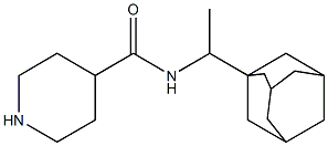N-[1-(adamantan-1-yl)ethyl]piperidine-4-carboxamide Struktur
