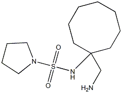N-[1-(aminomethyl)cyclooctyl]pyrrolidine-1-sulfonamide Struktur