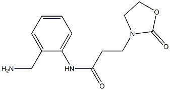 N-[2-(aminomethyl)phenyl]-3-(2-oxo-1,3-oxazolidin-3-yl)propanamide