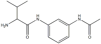 N-[3-(acetylamino)phenyl]-2-amino-3-methylbutanamide Structure