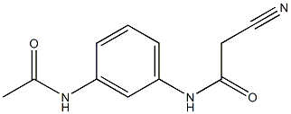 N-[3-(acetylamino)phenyl]-2-cyanoacetamide Structure