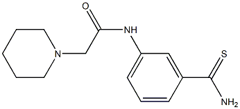 N-[3-(aminocarbonothioyl)phenyl]-2-piperidin-1-ylacetamide