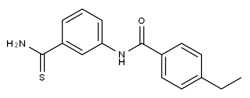 N-[3-(aminocarbonothioyl)phenyl]-4-ethylbenzamide