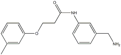 N-[3-(aminomethyl)phenyl]-3-(3-methylphenoxy)propanamide