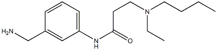 N-[3-(aminomethyl)phenyl]-3-[butyl(ethyl)amino]propanamide