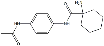 N-[4-(acetylamino)phenyl]-1-aminocyclohexanecarboxamide Structure