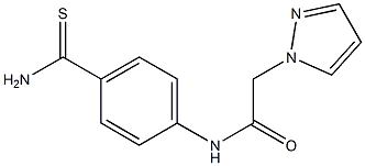 N-[4-(aminocarbonothioyl)phenyl]-2-(1H-pyrazol-1-yl)acetamide