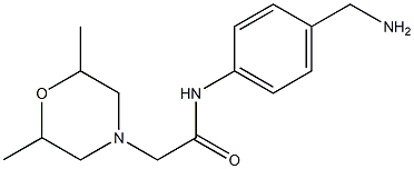 N-[4-(aminomethyl)phenyl]-2-(2,6-dimethylmorpholin-4-yl)acetamide