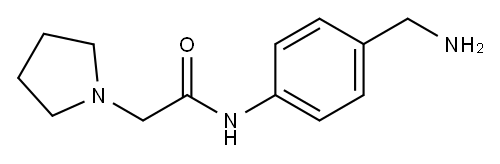 N-[4-(aminomethyl)phenyl]-2-pyrrolidin-1-ylacetamide