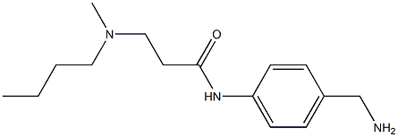 N-[4-(aminomethyl)phenyl]-3-[butyl(methyl)amino]propanamide Structure