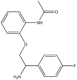 N-{2-[2-amino-2-(4-fluorophenyl)ethoxy]phenyl}acetamide Structure