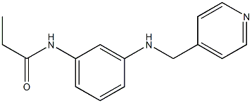 N-{3-[(pyridin-4-ylmethyl)amino]phenyl}propanamide,,结构式
