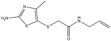 N-allyl-2-[(2-amino-4-methyl-1,3-thiazol-5-yl)thio]acetamide