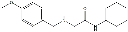 N-cyclohexyl-2-{[(4-methoxyphenyl)methyl]amino}acetamide Structure