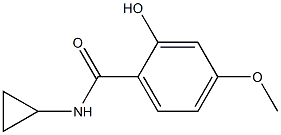 N-cyclopropyl-2-hydroxy-4-methoxybenzamide Structure