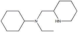 N-ethyl-N-(piperidin-2-ylmethyl)cyclohexanamine Structure