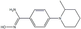 N'-hydroxy-4-(2-methylpiperidin-1-yl)benzene-1-carboximidamide Structure