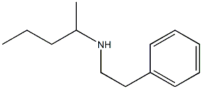 N-(1-メチルブチル)フェネチルアミン 化学構造式